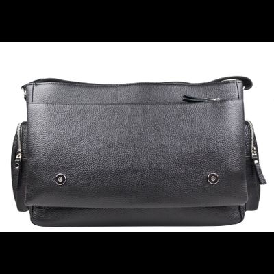 Кожаная мужская сумка Toara black (арт. 5058-61)