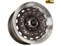 Комплект дисков R16 8,5J ET-15 6*139,7 Sakura Wheels R3841 Темно-серый с полировкой (№ 772)