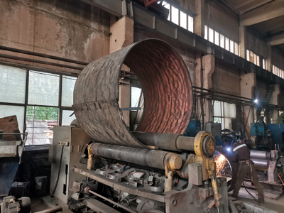 вальцовка барабана мельницы для цементного завода из листа 20 мм