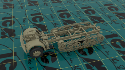 Сборная модель: (ICM 35453) Германский полугусеничный грузовой автомобиль KHD S3000/SS M Maultier
