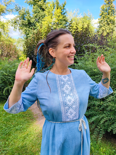 Платье крапивное "Пробуждение"