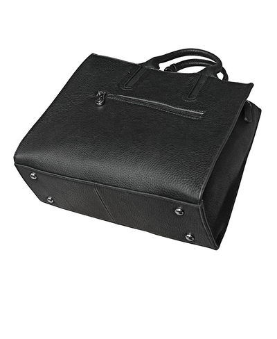 (АРТИКУЛ: 9727) СУМКА ЖЕНСКАЯ СРЕДНЕГО РАЗМЕРА, НАТУРАЛЬНАЯ КОЖА, КОМБИНИРОВАННАЯ, ЧЕРНАЯ/ КОРИЧНЕВЫЙ МЕХ, С ПЛЕЧЕВЫМ РЕМНЕМ