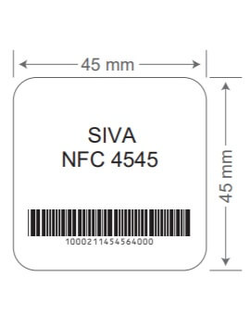 RFID метка NFC Syndicate NFC4545, NTAG213, 45x45x0.2 мм.