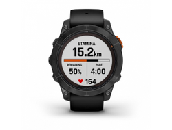 Умные часы Garmin Fenix 7 Pro Solar серый с черным ремешком (010-02777-01)