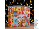 Упаковка на 9 капкейков с окном "Новогодний сюрприз", 25 х 25 х 10 см