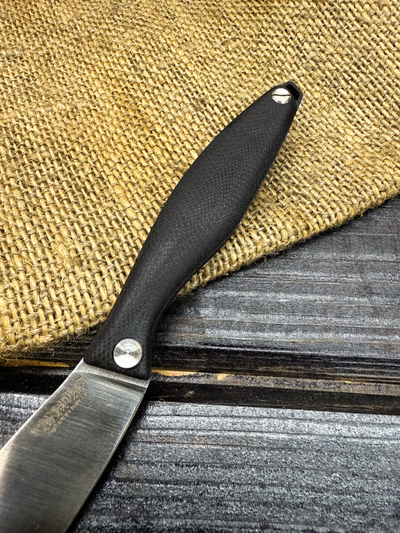 Фрикционный складной нож Канадец Малый сталь AUS10Со, рукоять G10 черный