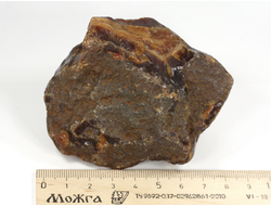 Сердолик, необработанный "дикий" образец, Амурская область, р.Зея (80*60*50 мм, 288 г) №35466