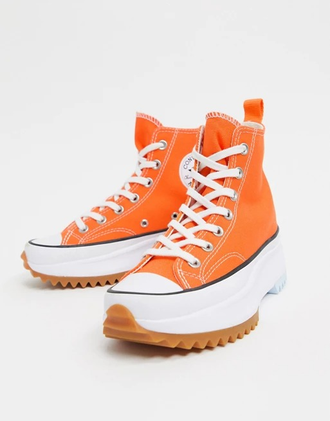Run star orange top