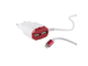 Зарядное устройство Red Line, 2 USB+8pin, красный УТ000013620