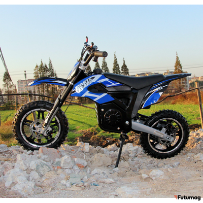 Электромотоцикл GreenCamel Питбайк DB400, 48V 1200W R10 быстросъемная батарея синий