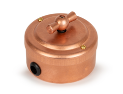 Ретро выключатель металлический медь (Vintage-Brass)