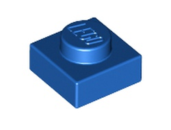 Plate 1 x 1, Blue (3024 / 302423)