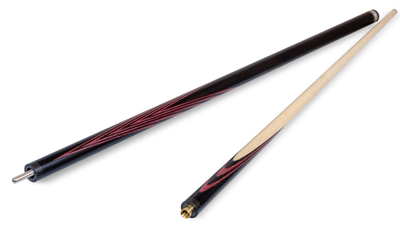 Кий / пирамида 2-pc "Классика" (черный граб, амарант) 13 запилов