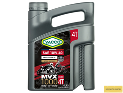 Масло моторное YACCO MVX 1000 4T 10W40 (4л)
