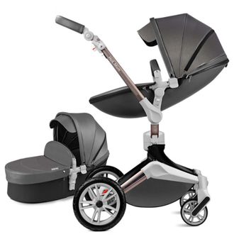 Коляска 2в1 Hot Mom 360 Dark Gray