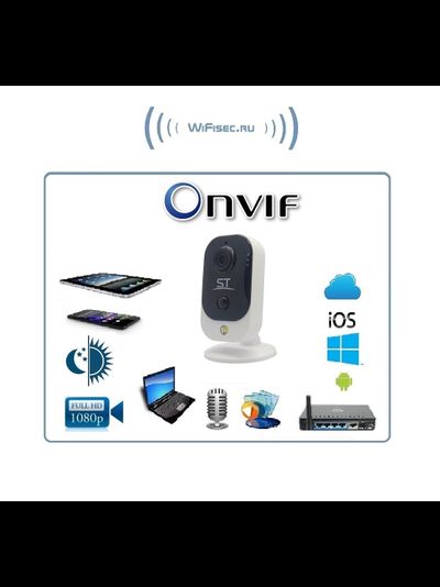ST-242 IP Wi-Fi/LAN видеокамера, видеоняня для работы в помещении, с DVR. Full HD ( RXCamView)