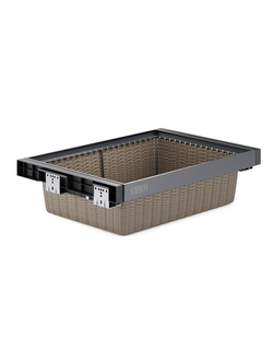 Корзина из иск. ротaнгa Symphony WB-661 L700 (антрацит P35)