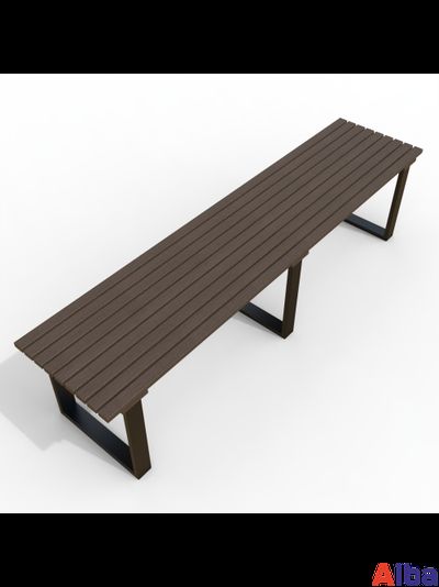 Скамейка парковая без спинки банкетка