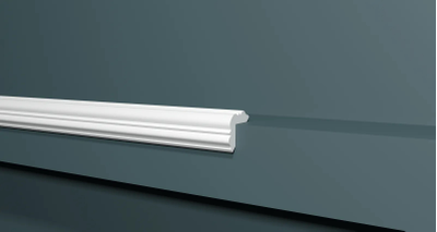 Угловой плинтус (уголок) Decor Dizain DD06, ударопрочный, влагостойкий, под покраску, 2 метра