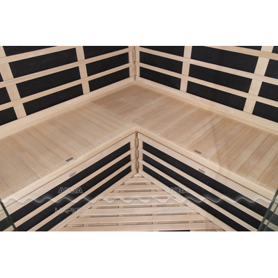 Инфракрасная сауна (кабина) SaunaMagic Glass Corner Medium