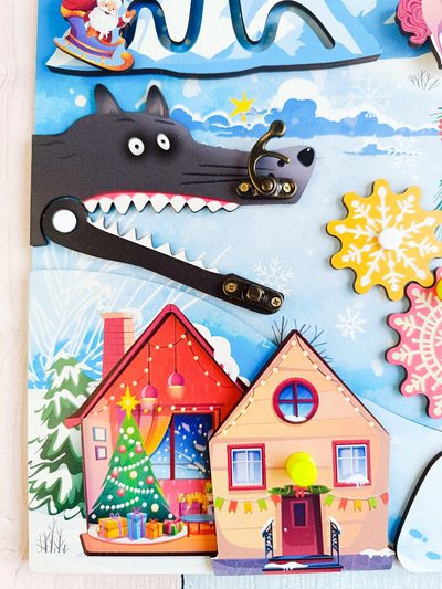 Бизиборд "Миссия Деда Мороза"