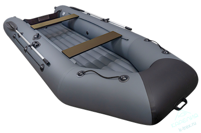 Лодка ПВХ Мастер Лодок Барс 3600НДНД Графит / Чёрный