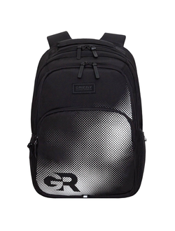 Рюкзак школьный GRIZZLY RU-533-2 Черный-белый