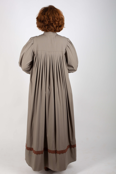 Платье «Поморское» Оливковое - шерсть смесовая