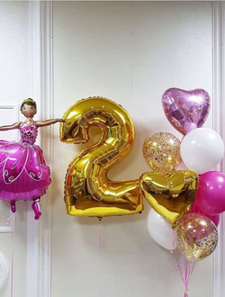 Сет "Балерина" (11 шариков + 1 цифра)