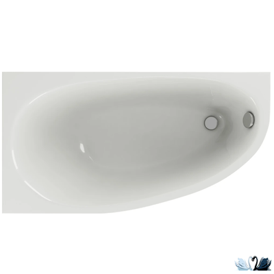 Ванна Aquatek Дива 150x90 см DIV150-0000001, акриловая, левая асимметричной формы