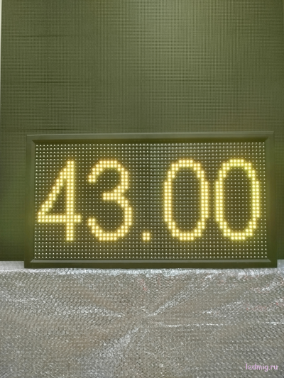 Ценовое табло для АЗС-370*690mm (желтый) 4 и 5 разрядный