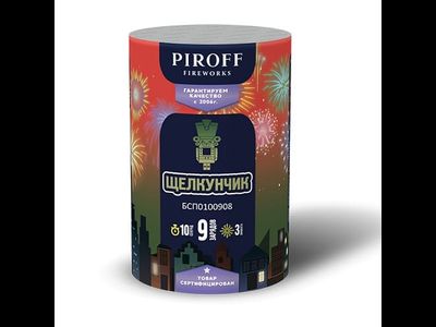 Батарея салютов ЩЕЛКУНЧИК БСП0100908 PIROFF | Neva-Salut.com