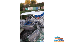 Пример установки Биминитопа над стеклом с подпорками