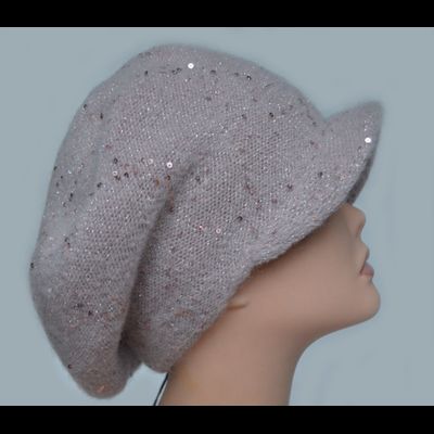 Розовая кепка вязаная для женщин Vizio Италия 6157