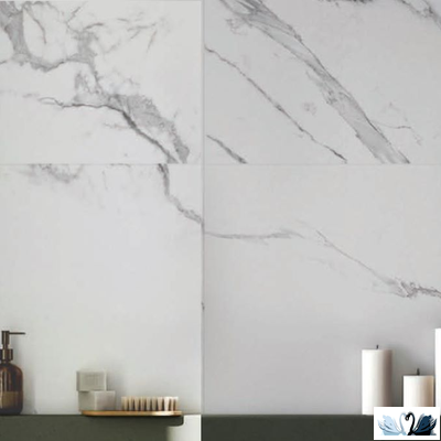 Керамогранит Stellare Ceramica Carrara Bianco 60x120 см белый матовый