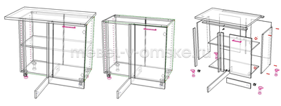 Стол кухонный Аляска НУ-100 (1000)