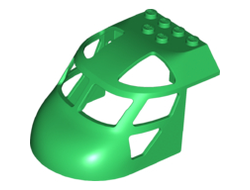 Aircraft Fuselage Forward Top Curved 6 x 8 x 4, Green (11293 / 6032174)
