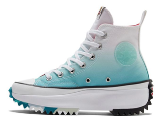 Converse Run Star Hike White Aqua высокие