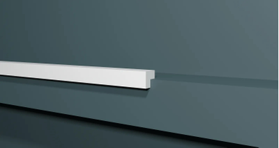 Угловой плинтус (уголок) Decor Dizain DD802, ударопрочный, влагостойкий, под покраску, 2 метра