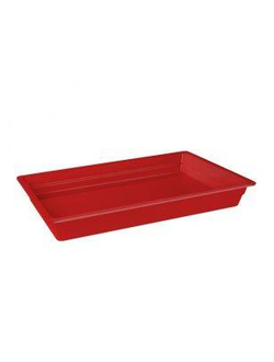 Гастроёмкость 1/1-65, меламин, цвет красный