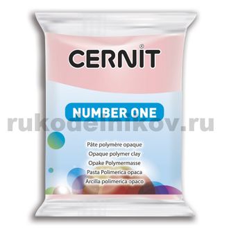 полимерная глина Cernit Number One, цвет-english pink 476 (английский розовый), вес-56 грамм