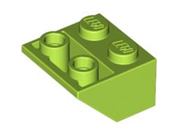 Slope, Inverted 45 2 x 2 with Flat Bottom Pin, Lime (3660 / 4212708 / 4529679)