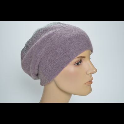 Берет Vizio 6239 B розово - серый