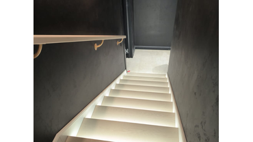 лестница с подсветкой. пос. тарасовка