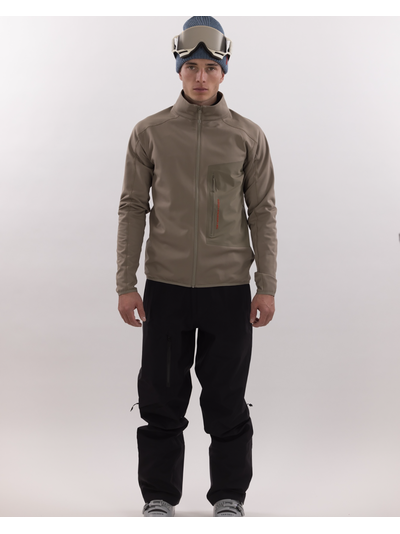 Techno Grid Fleece T-Neck (Brindle) флис XL