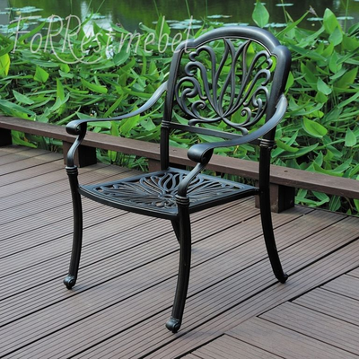 Кресло металлическое Louis из литого алюминия