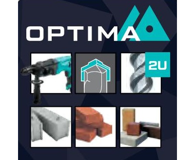 904237 Бур по бетону SDS-plus Металлика Оптима 8х310/250 мм, напайка с центром, 2 спирали