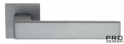 Дверная ручка на квадратном основании Fratelli Cattini "BOOM" 8-GA антрацит серый