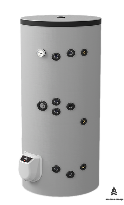 Комбинированный напольный водонагреватель 300л, с двумя теплообменниками, эмалированный