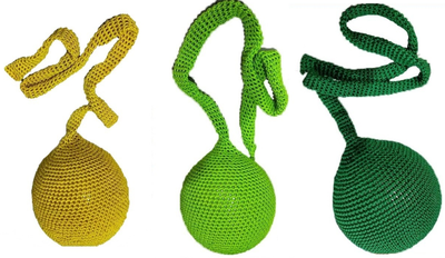 Вязаный игровой лабиринт «Красочные сети «Авоська»